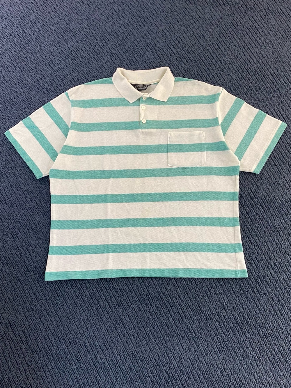 Vintage 80s Sears Striped Polo Shirt